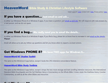 Tablet Screenshot of heavenword.com